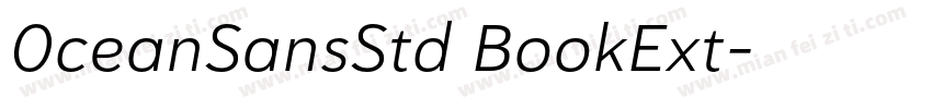 0ceanSansStd BookExt字体转换